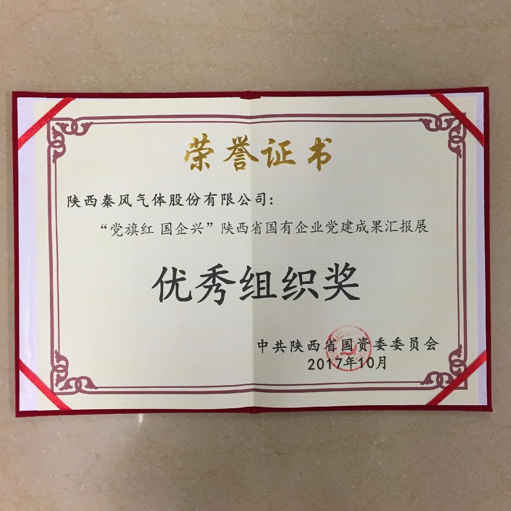 365英国上市集团党支部荣获陕西省国有企业党建成果汇报展优秀组织奖